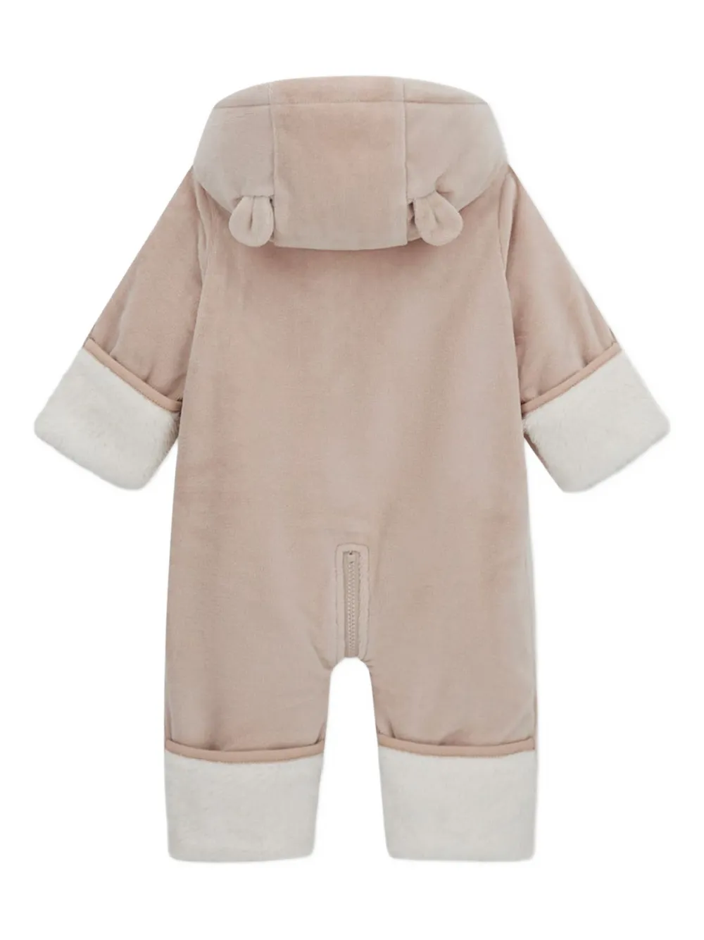 Guess kids Romper met teddy0borduurwerk en capuchon - Beige