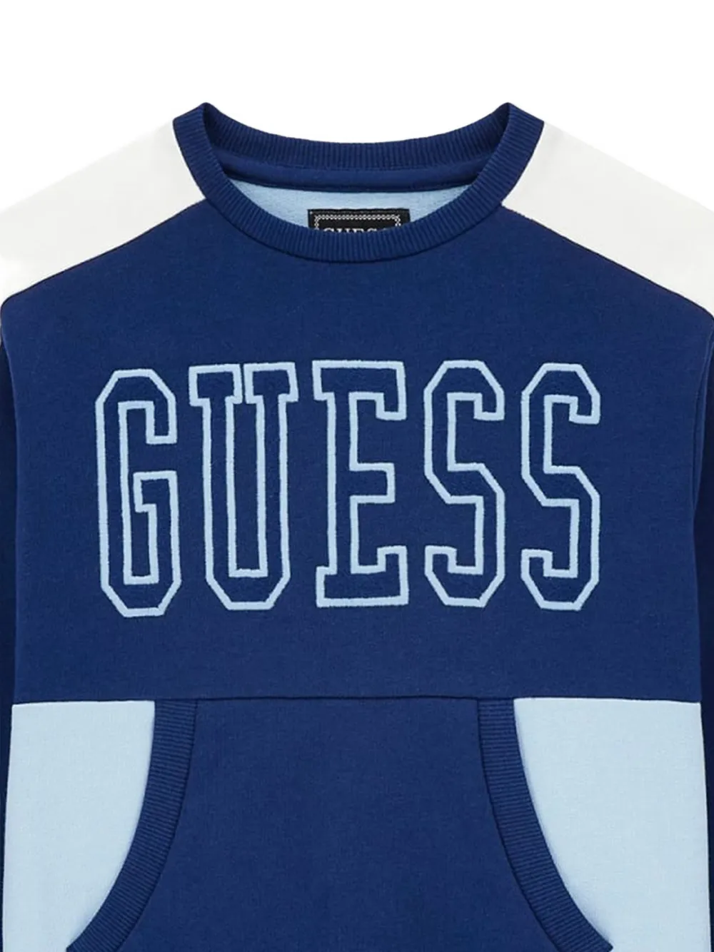 Guess Colour-block Sweatshirt In Blue
