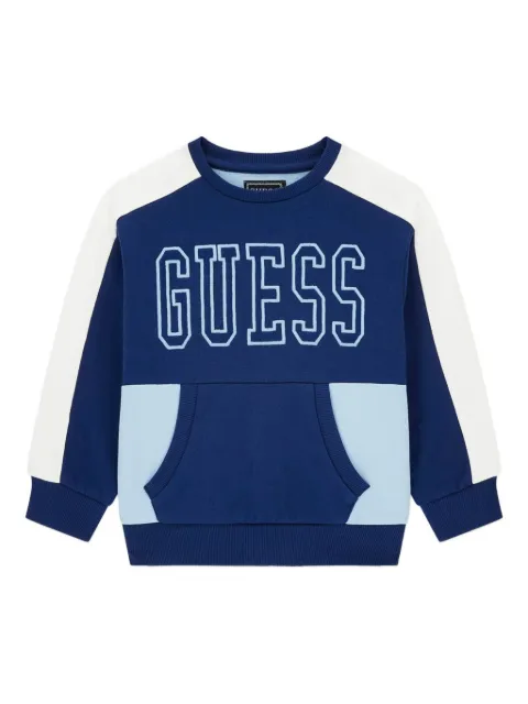 guess kids colour-block sweatshirt