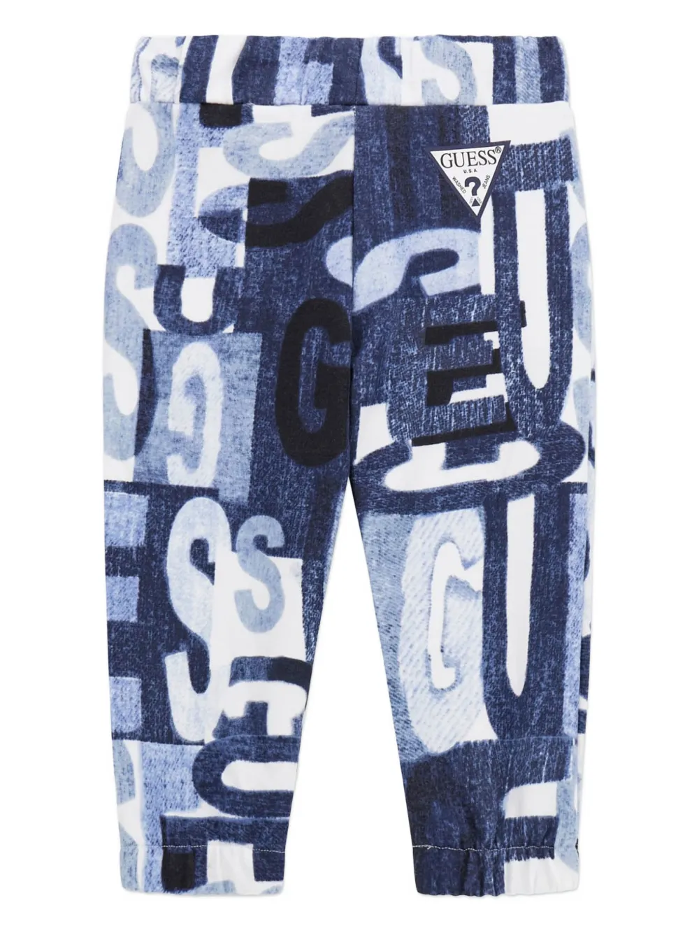 guess kids letter-print drawstring trousers | Boys Casual Trousers | Image 2