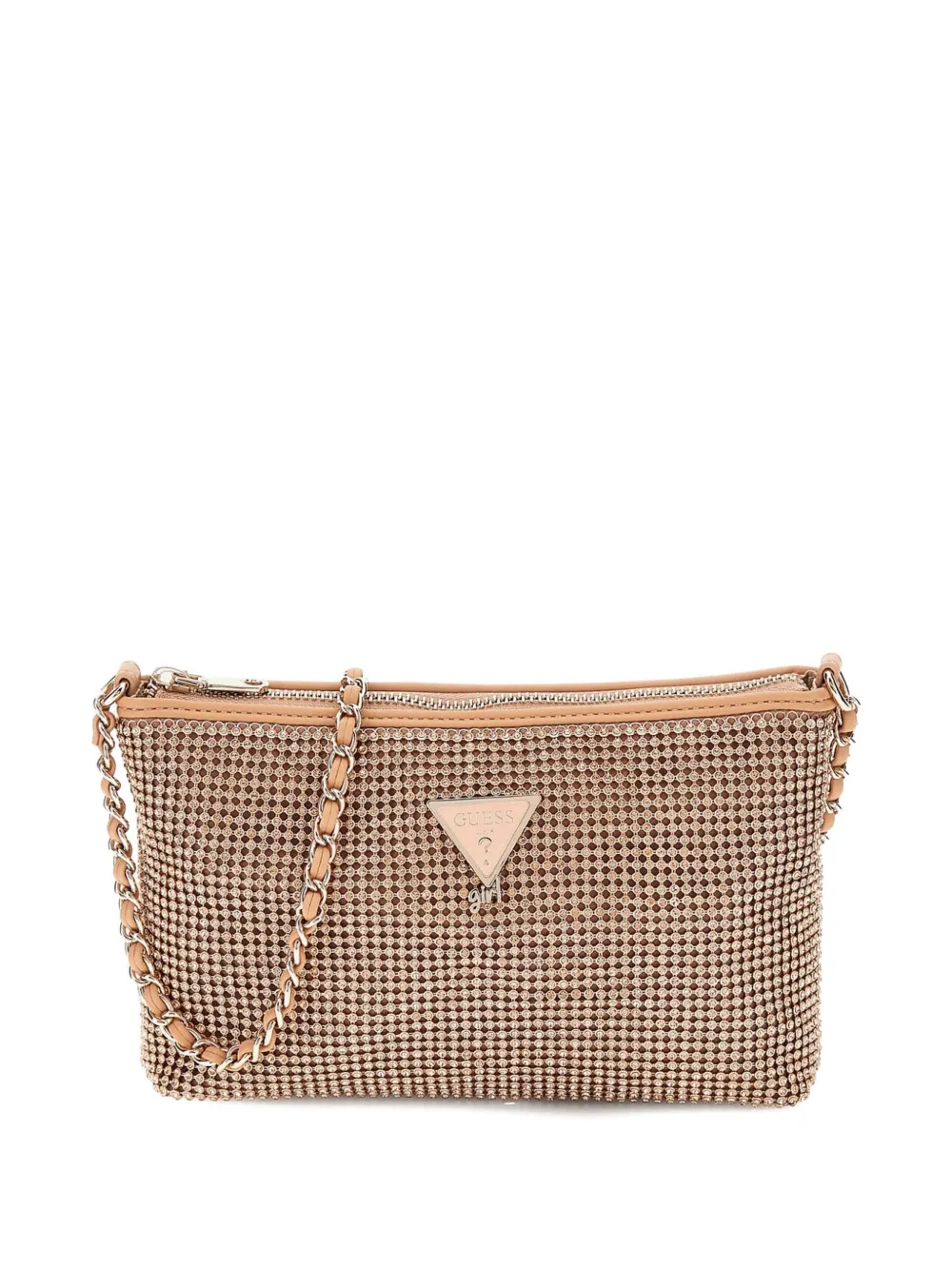 guess kids rhinestone chain-strap bag | Pink | Image 1