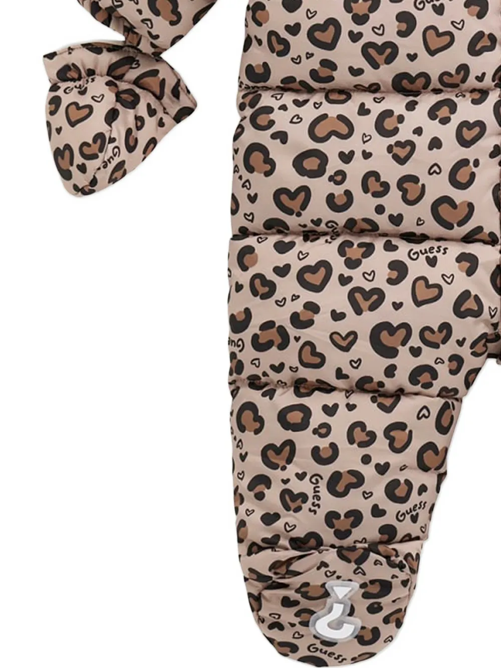 guess kids Sneeuwpak met hartprint en capuchon Beige