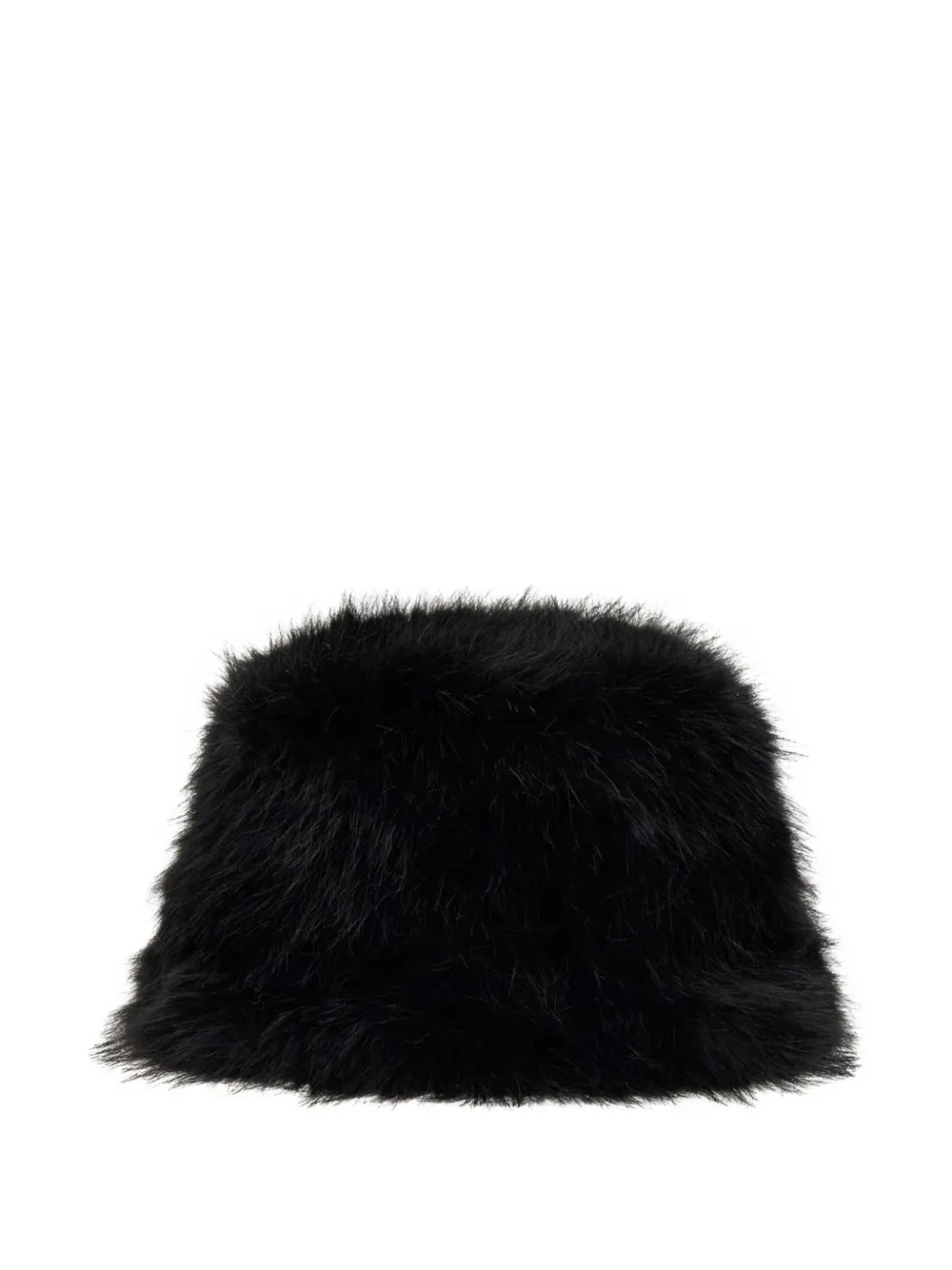 guess kids faux-fur bucket hat | Black | Image 1