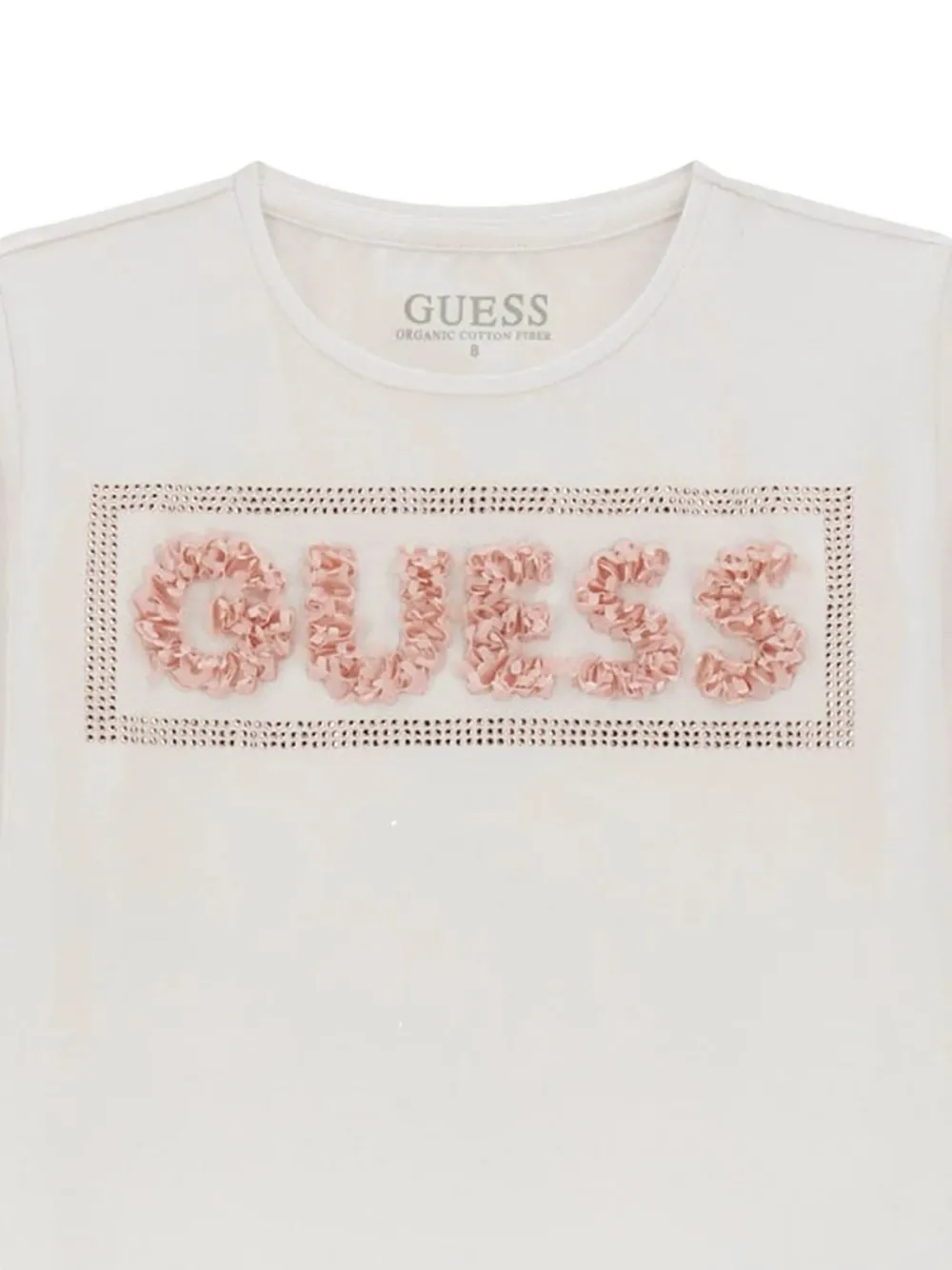 guess kids T-shirt met pailletten Wit