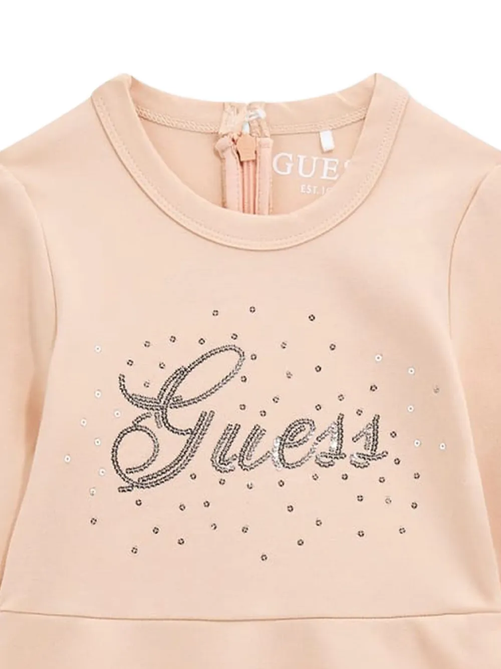 guess kids Jurk verfraaid met logo Roze