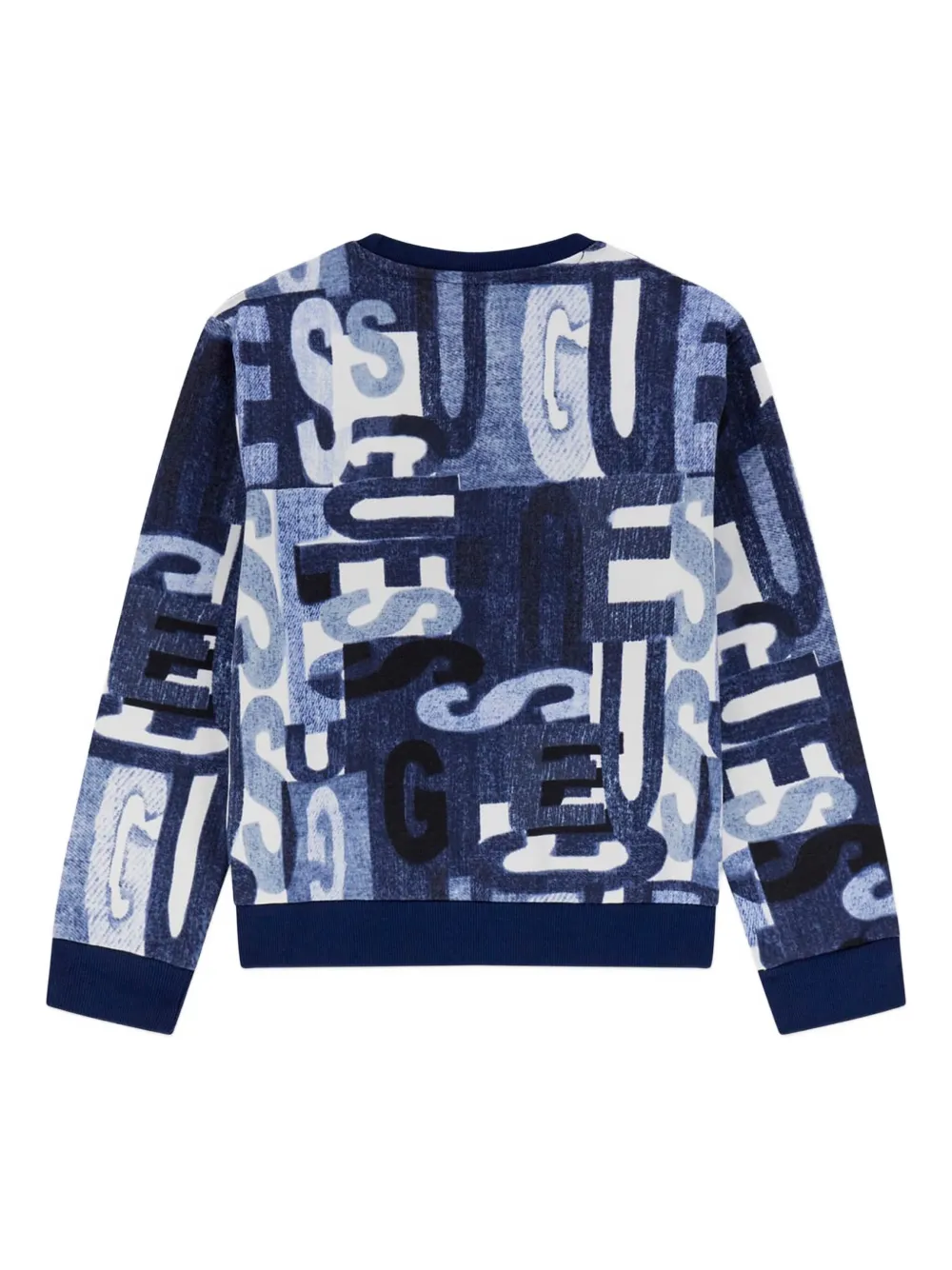 guess kids logo lettering-print sweatshirt | Boys Hoodies & Sweatshirts | Image 2