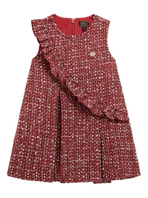 guess kids ruffle tweed dress