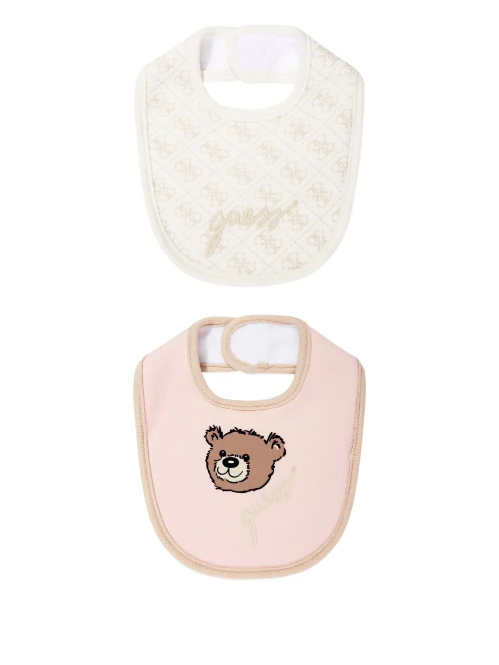 guess kids ロゴ スタイ セット - ピンク guess kids ロゴ スタイ セット - ピンク