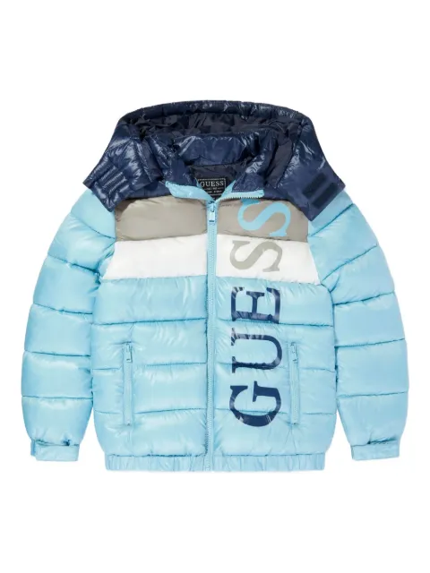 guess kids hooded puffer jacket