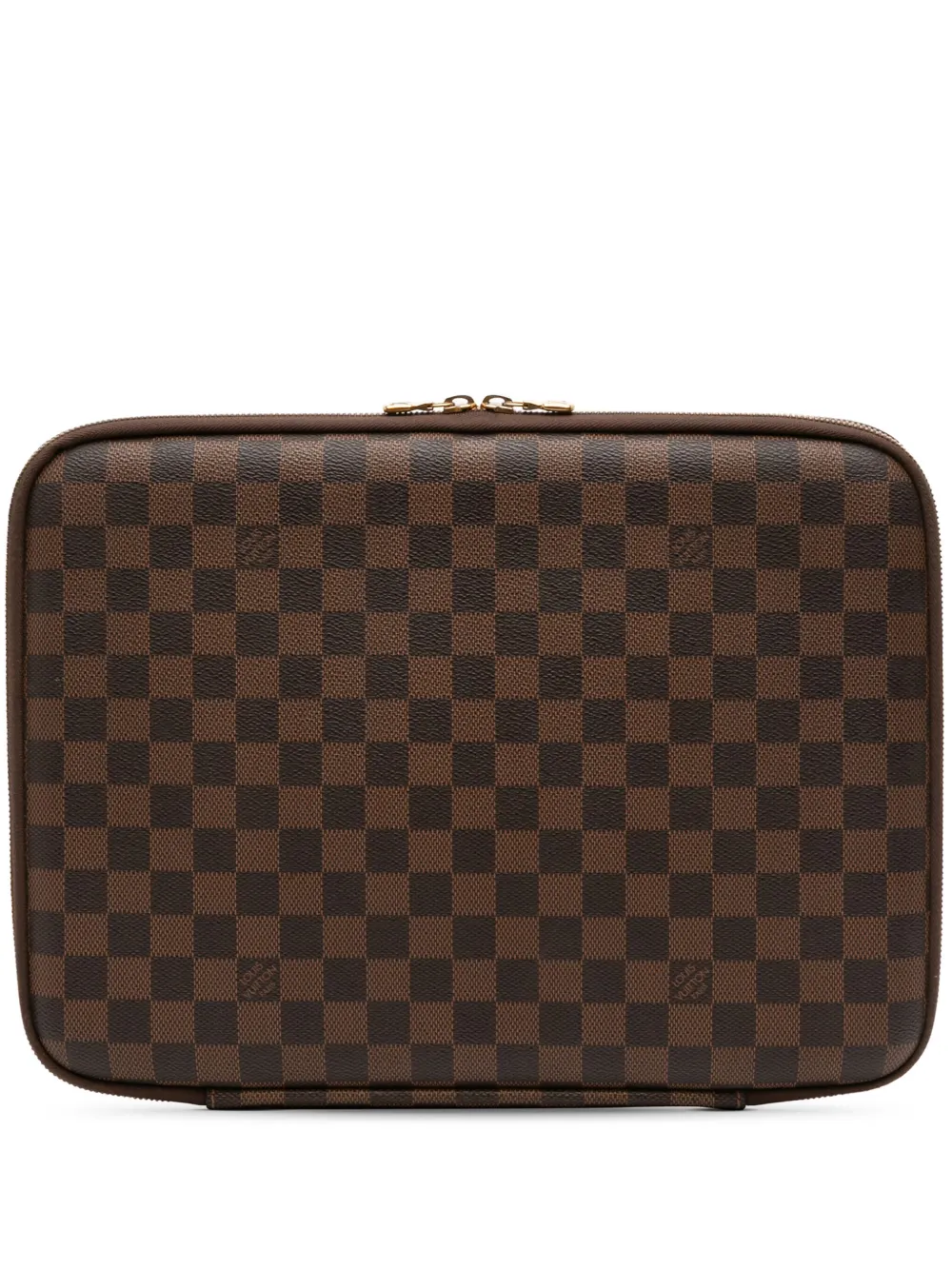 Louis Vuitton Pre-Owned 2009 Damier Ebene Horizon Laptop Sleeve business bag | Brown | Image 1