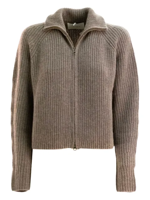 Lisa Yang zip-front ribbed cardigan