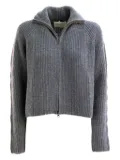 Lisa Yang ribbed zip-up cardigan - Grey