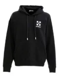 Off-White logo-arrow hoodie - Black