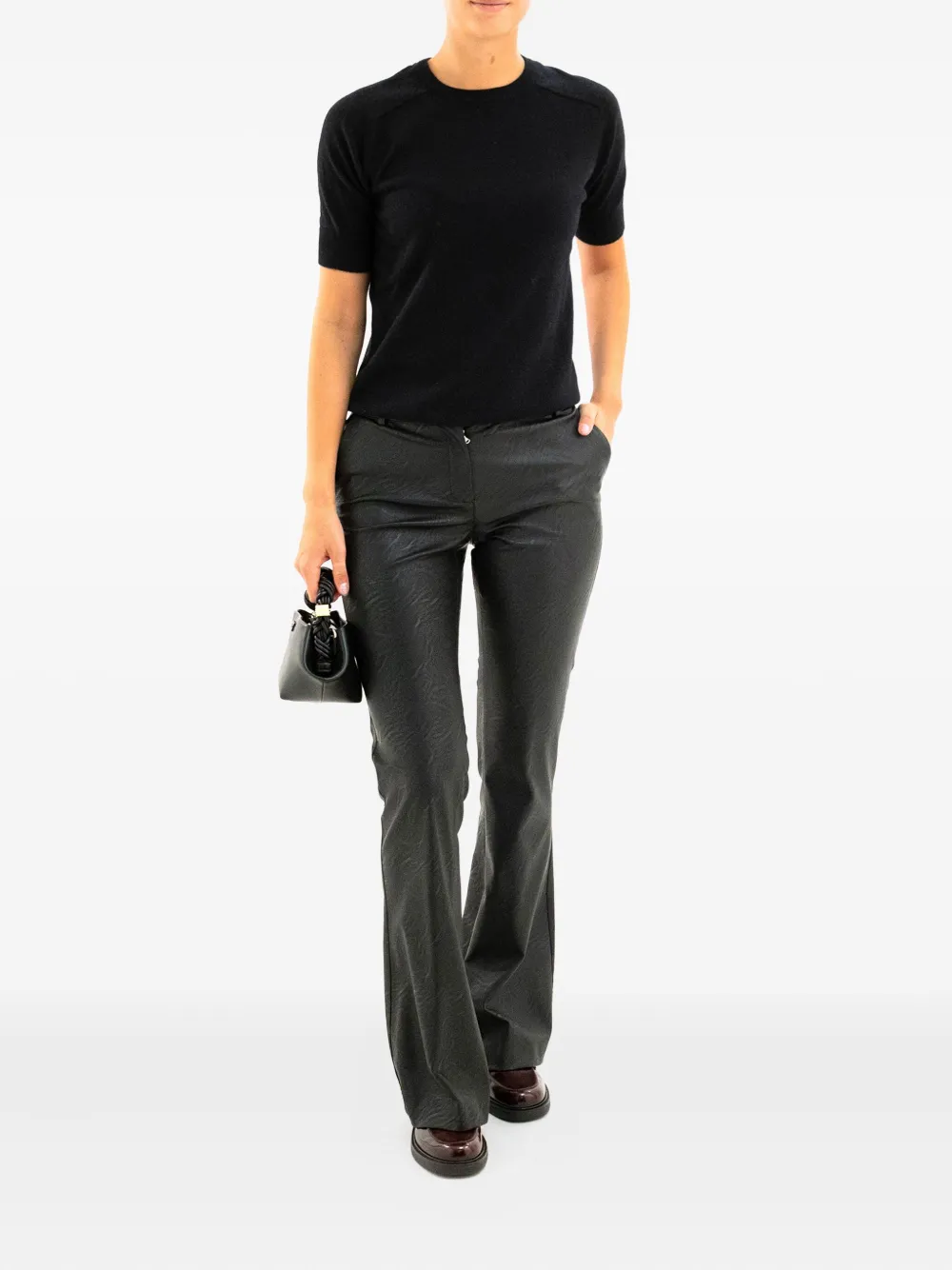 Lisa Yang Short-sleeve Cashmere Sweater In Black