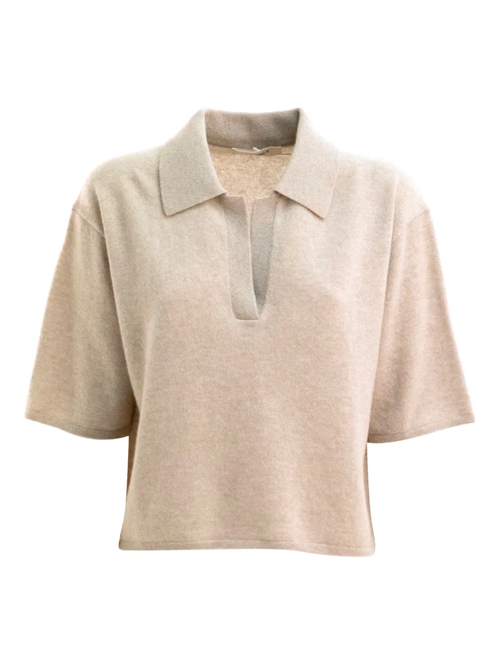 Lisa Yang Polo-neck Cashmere Top In Neutral