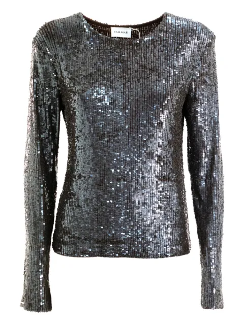 P.A.R.O.S.H. sequin-embellished long-sleeve top
