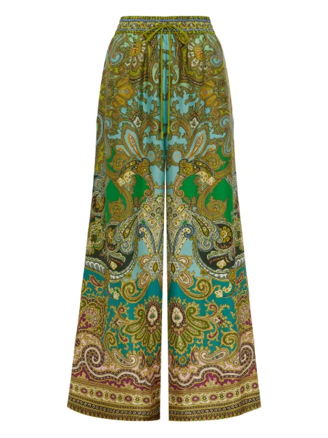 ALEMAIS pantalon Clemenza à motif cachemire