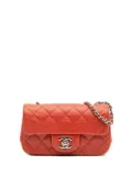 CHANEL Pre-Owned 2014-2015 Extra Mini Rectangular Classic Lambskin Single Flap crossbody bag - Red