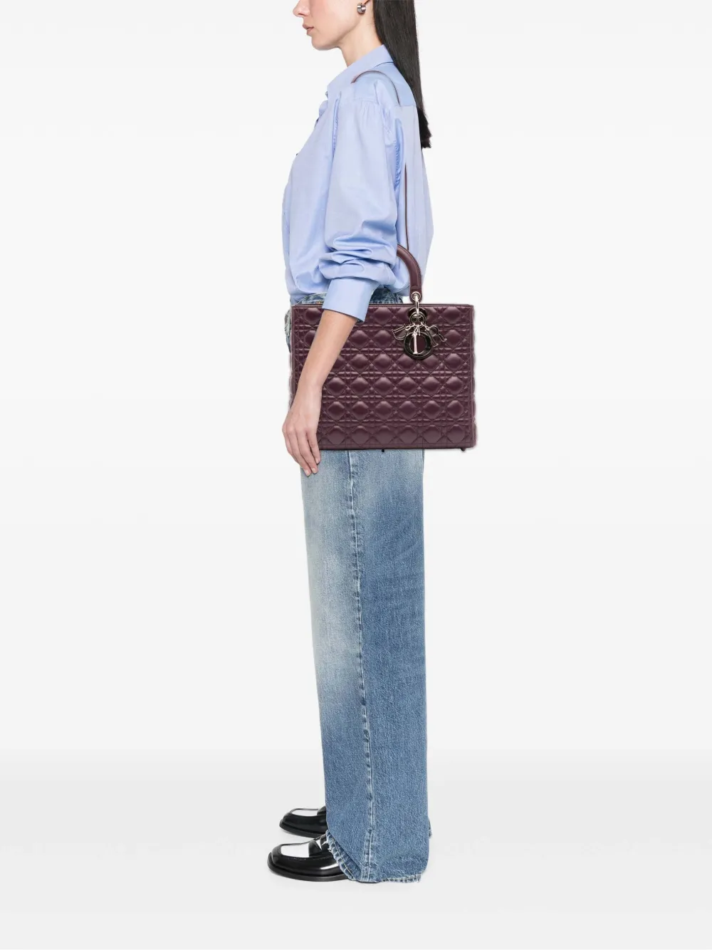 Christian Dior Pre-Owned 2011 Large Lambskin Cannage Lady Dior satchel | Pre-Owned | Image 2