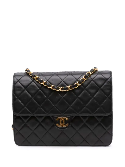 CHANEL Pre-Owned 1996-1997 Small CC Quilted Lambskin Half Single Flap shoulder bag