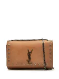 Saint Laurent Pre-Owned 2018 Medium Leather Monogram Star Studded Kate crossbody bag - Brown