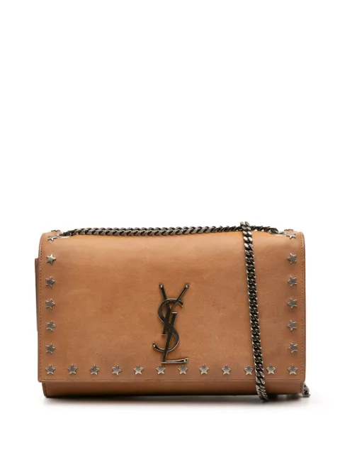 Saint Laurent Pre-Owned 2018 Medium Leather Monogram Star Studded Kate crossbody bag