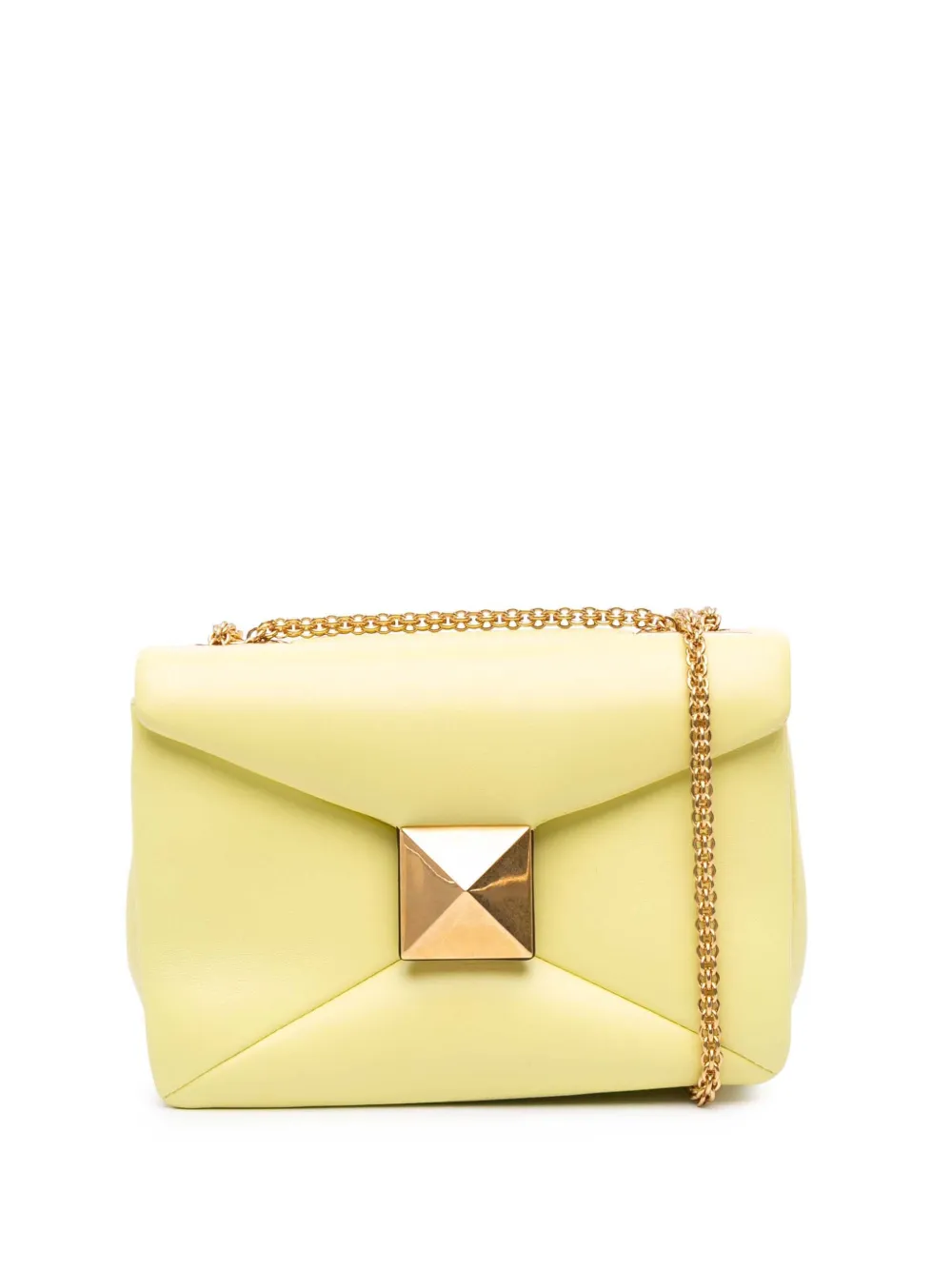 Valentino Garavani Pre-Owned 2018-2025 Nappa One Stud Chain shoulder bag | Yellow | Image 1