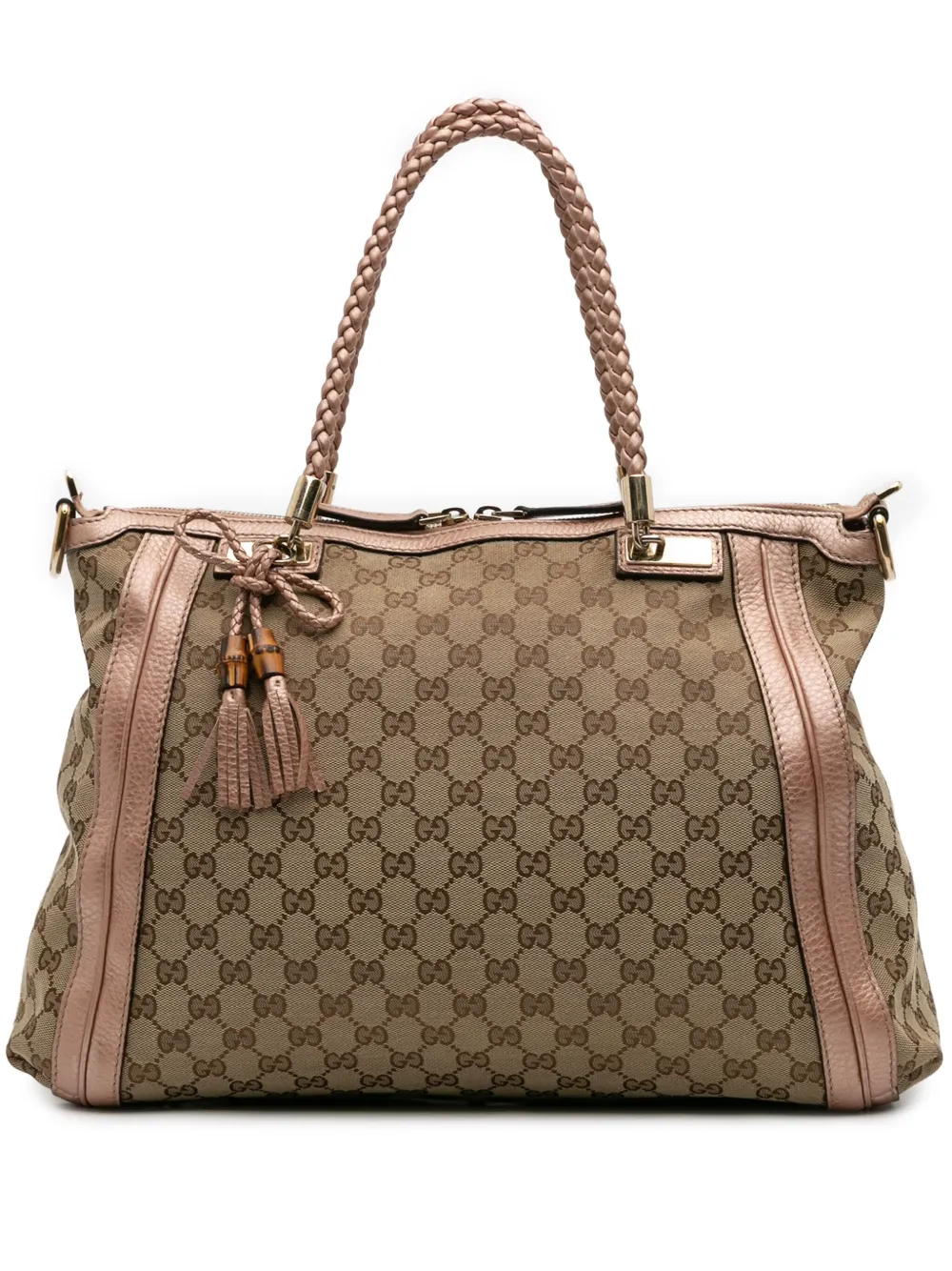 Gucci Pre-Owned 2016-2025 Large GG Canvas Bella satchel | Brown | Image 1