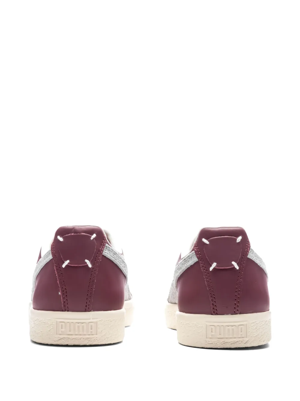 PUMA Clyde Base leren sneakers Rood