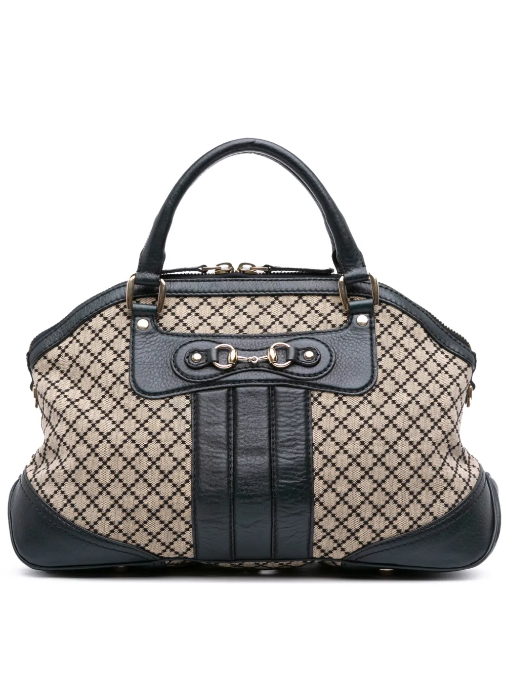 Gucci Pre-Owned 2016-2025 ディアマンテ キャンバス キャサリン ドーム サッチェルバッグ - グリーン Gucci Pre-Owned 2016-2025 ディアマンテ キャンバス キャサリン ドーム サッチェルバッグ - グリーン