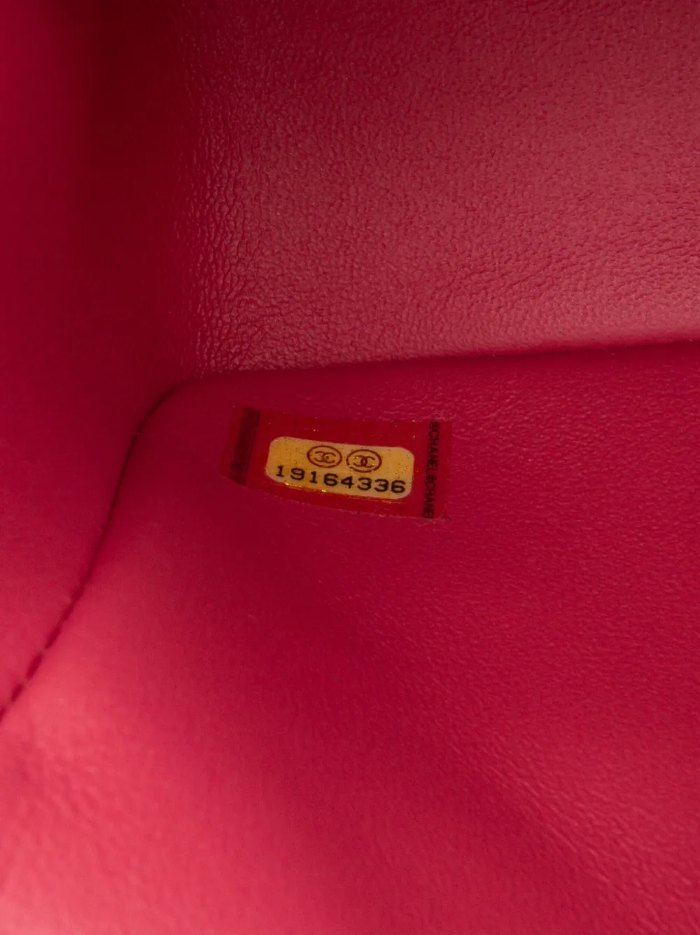 Pre-owned Chanel 2014 Mini Rectangular Lambskin Valentine Heart Charms Single Flap Crossbody Bag In Pink