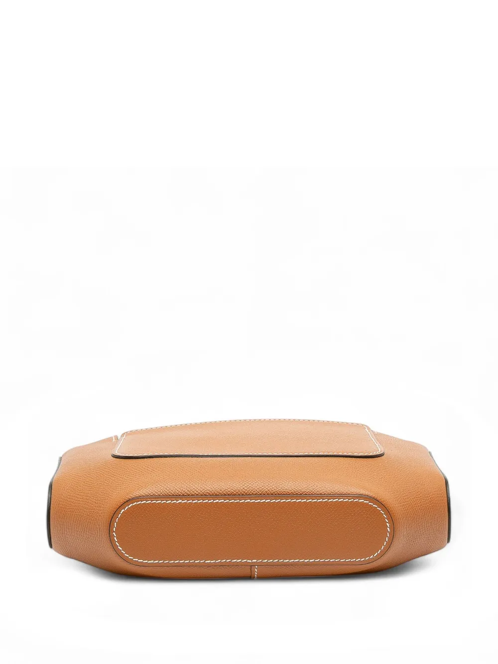 Pre-owned Hermes 2016 Epsom Octogone Clutch Bag In Brown