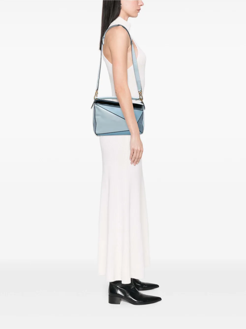 Loewe Pre-Owned 2000-2025 Medium Tricolor Calfskin Puzzle satchel | Pre-Owned | Image 2