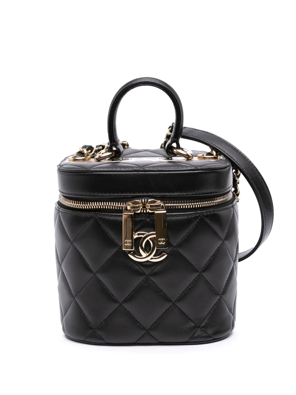 CHANEL Pre-Owned 2021-2025 Quilted Lambskin Trendy CC Case vanity bag CHANEL Pre-Owned 2021-2025 Quilted Lambskin Trendy CC Case vanity bag