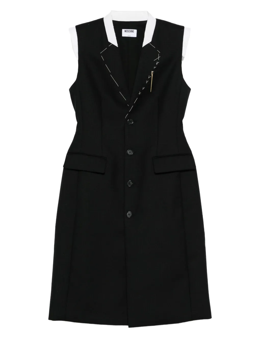 Moschino buttoned blazer dress - Nero