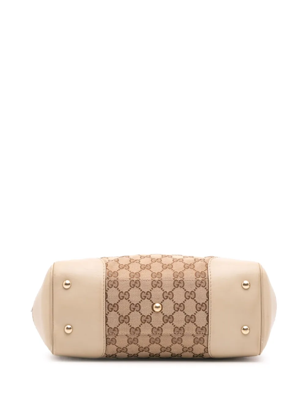 Pre-owned Gucci 2016-2025 Gg Canvas Mayfair Tote Bag In Brown
