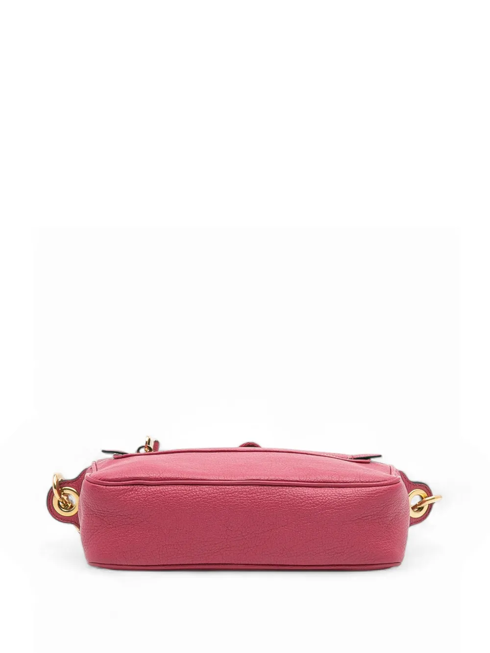 Pre-owned Miu Miu 2010-2025 Goatskin Madras Camera Bag Crossbody Bag In Pink