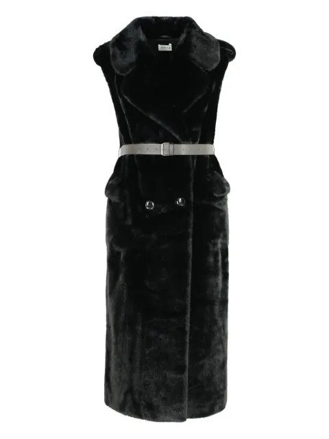 P.A.R.O.S.H. sleeveless belted coat