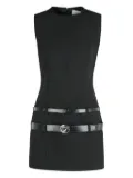 Coperni double-belt shift mini dress - Black