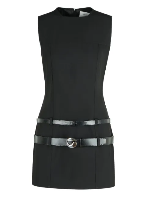 Coperni double-belt shift mini dress
