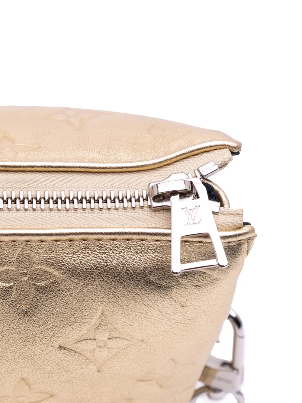 Pre-owned Louis Vuitton 2010-2025 Monogram Coussin Pm Satchel In Gold