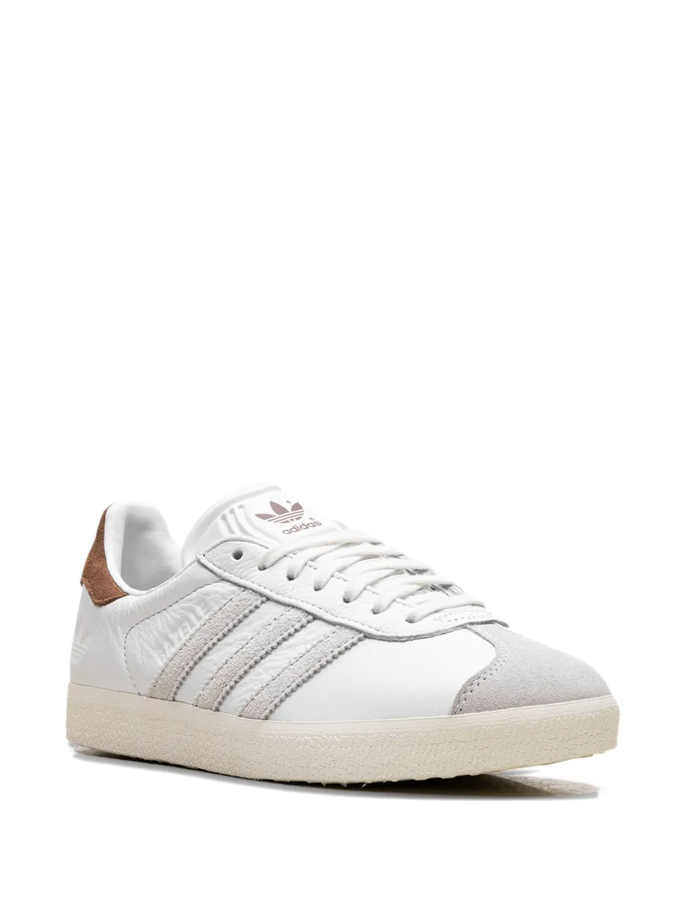 adidas Gazelle suede-stripe sneakers White