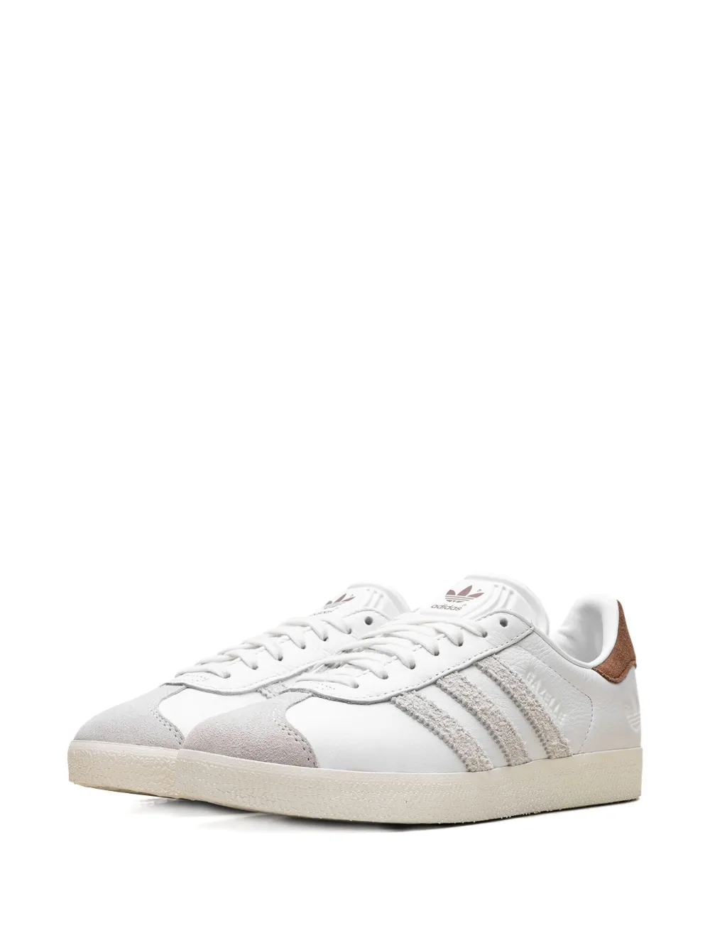adidas Gazelle suede-stripe sneakers White