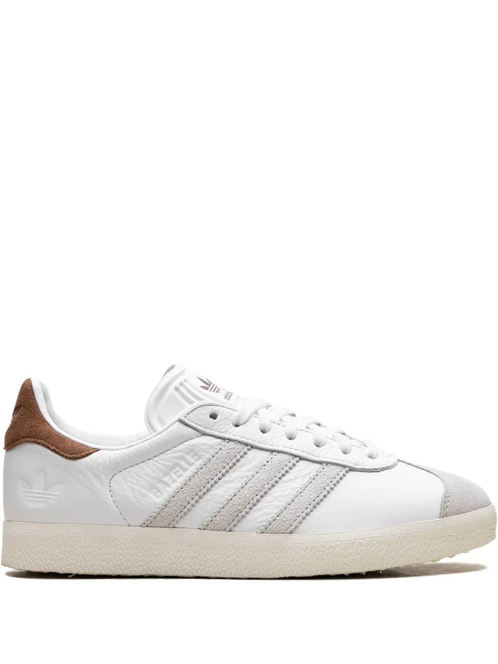 adidas Gazelle suede-stripe sneakers White