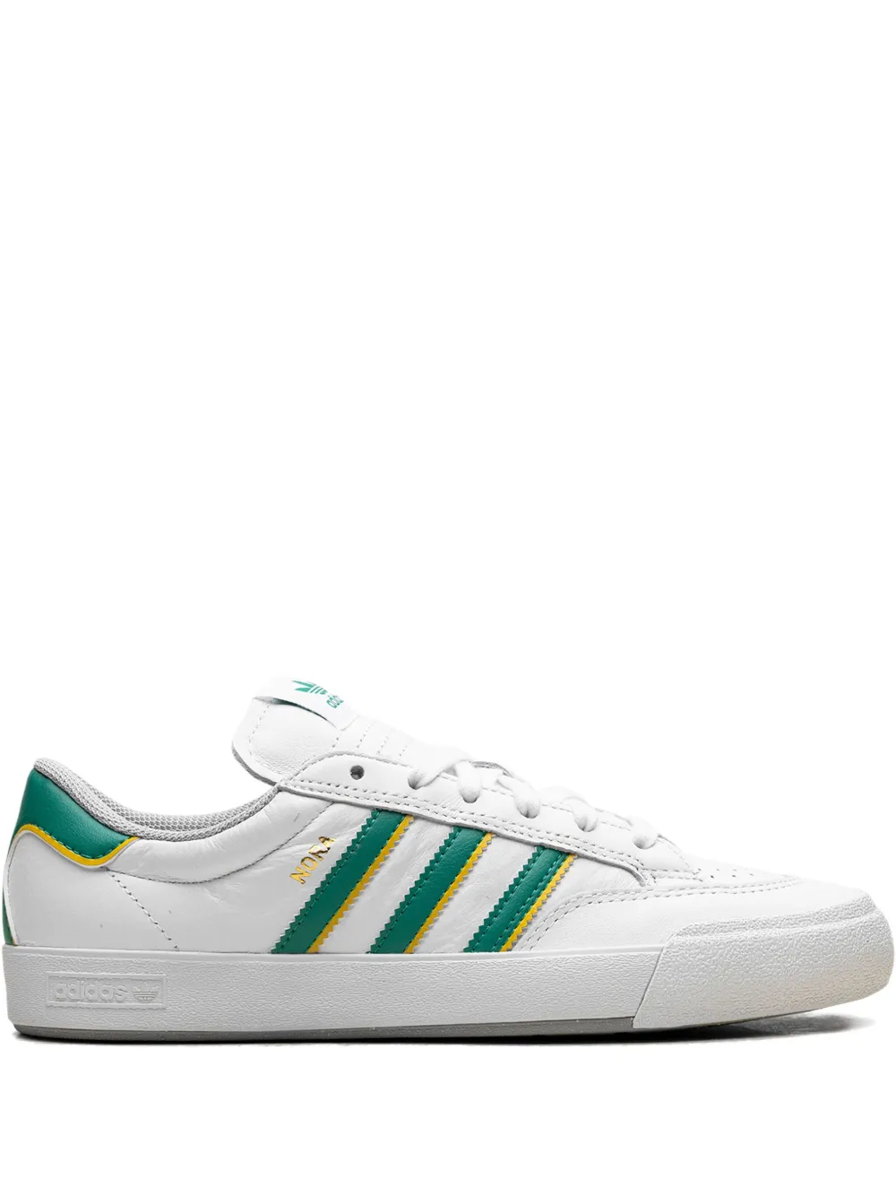 Adidas Nora three-stripe leather sneakers White