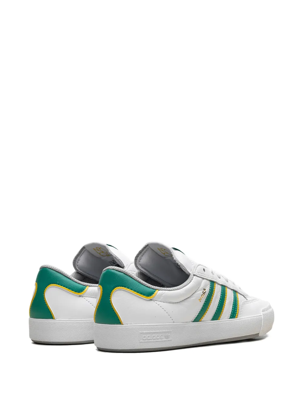 adidas Nora three-stripe leather sneakers White