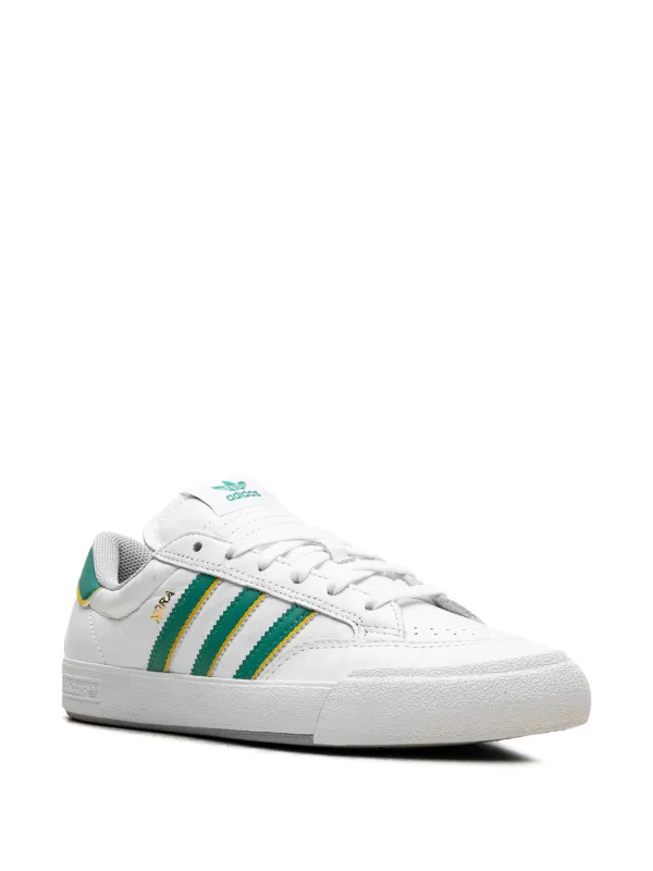 adidas gazelle silver green womens Adidas Nora White/White/Green SALE  561 Skate