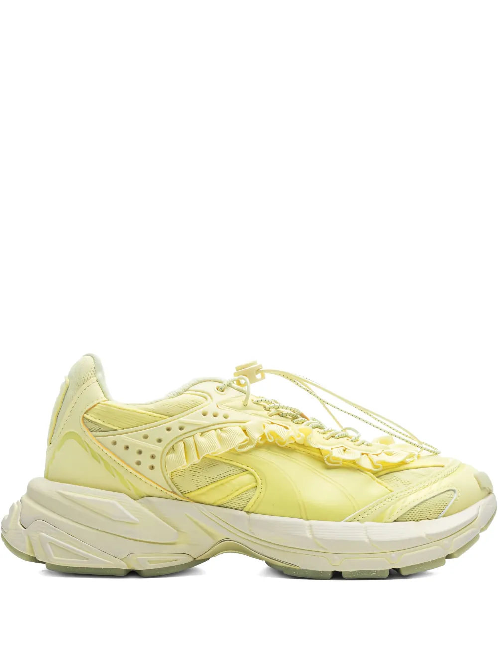 PUMA x Collina Strada Velophasis ruffle-detail low-top sneakers Yellow