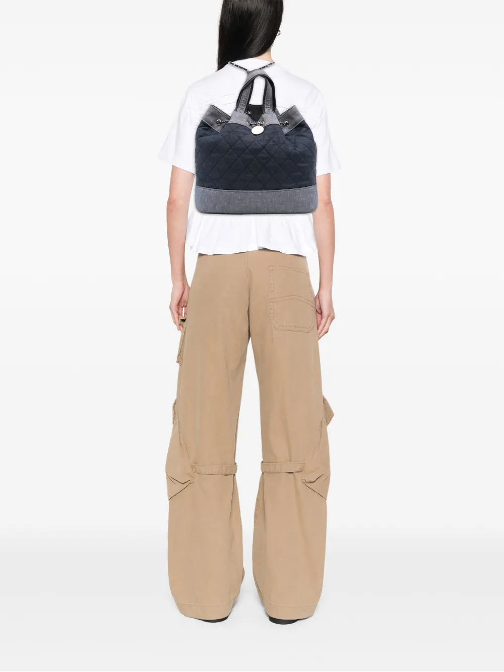 CHANEL Pre-Owned 2014 Quilted Denim Medallion backpack | Pre-Owned | Image 2