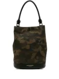 Burberry Pre-Owned 2000-2017 Suede Camouflage bucket bag - Black